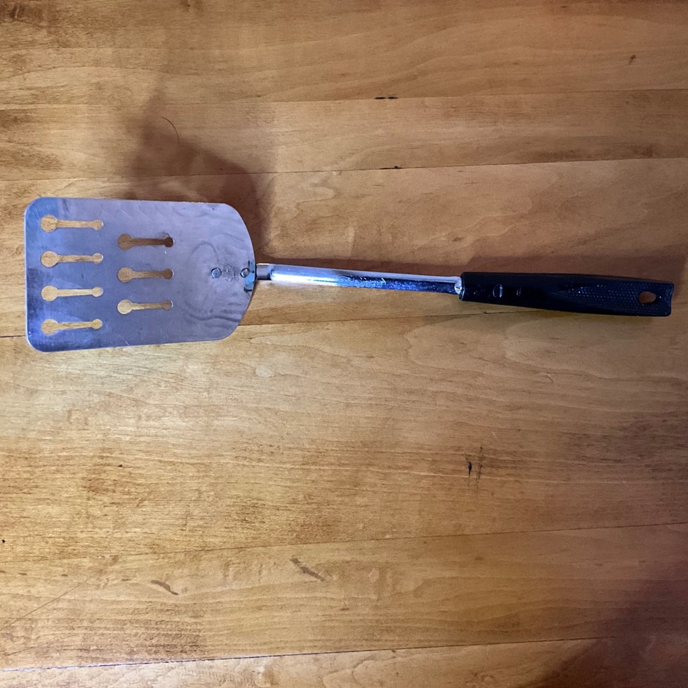 Vintage EKCO Spatula‎ Turner Metal Chrome Plated Chromium Kitchenware Utensil